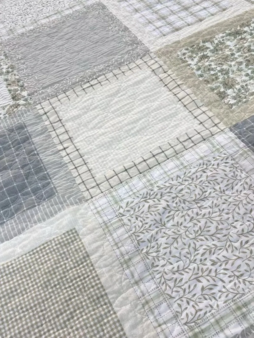 Modern Farmhouse Window Box PRINT Queen Size Cotton Finished QUILT